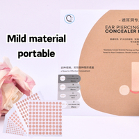 Penutup Telinga dari Kain Non-woven Anti-Reflektif dengan Lapisan Matte, Penutup Kelopak Telinga Tanpa Jahitan Warna Kulit, Stiker Penutup Telinga, Berbagai Ukuran