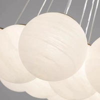 BGST lumière moderne luxe créatif planète lampe bulle boule lustre lampe en verre nordique moderne Designers verre suspension