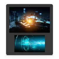 Nouveau OEM 10.1 \ "Android tout-en-un publicité commerciale tablette PC double affichage haut bas capacitif tactile 2GB montage mural