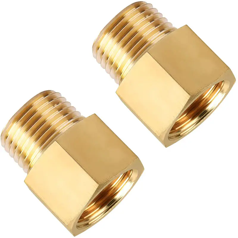 Factory Wholesale 1/4" NPT Male x 1/2" NPT Female Pipe Fitting Brass Reducer Adapter brass plumbing fitting