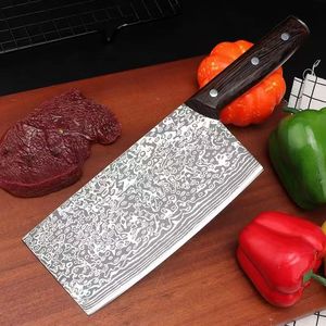 Damascus steel 7Cr17 dual-purpose cleaver/slicer/<b>bone</b> cleaver/slicer/<b>bone</b> cutter/stainless steel <b>knife</b> - Product Image 2