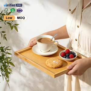 ถาดไม้ไผ่ทรงสี่เหลี่ยมแบบขายส่ง มีสินค้าในสต็อก ปรับแต่งได้ ซ้อนกันได้ จานตื้น สำหรับใช้ในบ้าน ห้องครัว <span class=keywords><strong>โรงแรม</strong></span> งานแต่งงาน และงานเลี้ยง - Product Image 4