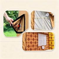 Carpa Inflable para Acampar con Tecnología de Oscurecimiento, 6 Personas, Ventanas de Malla Opaca, Tamaño Personalizado, Protección Contra Insectos en Verano