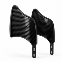 Paire de garde-boue latéraux pour fauteuil roulant en fibre de carbone 3K sur mesure de qualité supérieure