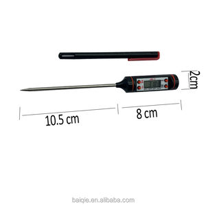 مقياس حرارة رقمي للمطبخ بشاشة LCD، مصنوع من البلاستيك، لقياس درجة حرارة الحليب الفوري، مسبار طهي من الفولاذ المقاوم للصدأ - Product Image 4