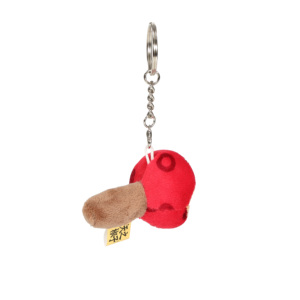 Portachiavi Peluche Uccello Rosso Arrabbiato, Ciondolo Borsa a Forma di Testa di Uccello Cartone Animato, Simpatico Charm da Appendere per Zaino, Decorazione Regalo per Bambini - Product Image 2