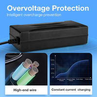 Chargeur GaN C150 KC, chargeur personnalisé pour trottinette électrique, 12V6A 24V5A 36V4A 48V3A 60V2A, chargeur de batterie Li-lon pour trottinette et vélo électrique