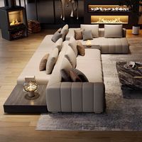 Canapé piano minimaliste haut de gamme en cuir véritable de style italien, une place, pour salon, en cuir de vachette pleine fleur artisanal