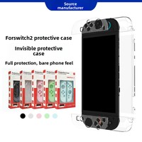 Casing Switch 2 Anti Benturan Anti Debu Transparan Pelindung Ergonomis Pegangan Nyaman Bahan PC Keras TPU Grosir