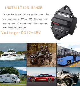 Disjoncteur DC GASIM E95 48V à montage sur panneau, capacité de coupure 3kA pour treuil de voiture et protection industrielle 125A 100A - Product Image 4
