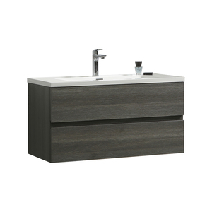 Olina 2021 40'' Luxury Chinese Wall Mounted hotel bathroom vanity cabinet unit