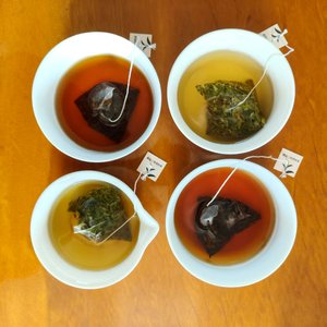Matériel dégradable de fibre de maïs 3g * 30 sacs dessus congelé (Dong <span class=keywords><strong>Ding</strong></span>) conception de triangle de sachet de thé de santé d'Oolong - Product Image 4