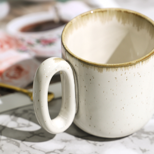 Mug en céramique créatif de style nordique vintage pour le bureau, la maison et les conférences, cadeau d'affaires pour le café, le lait et l'eau - Product Image 3
