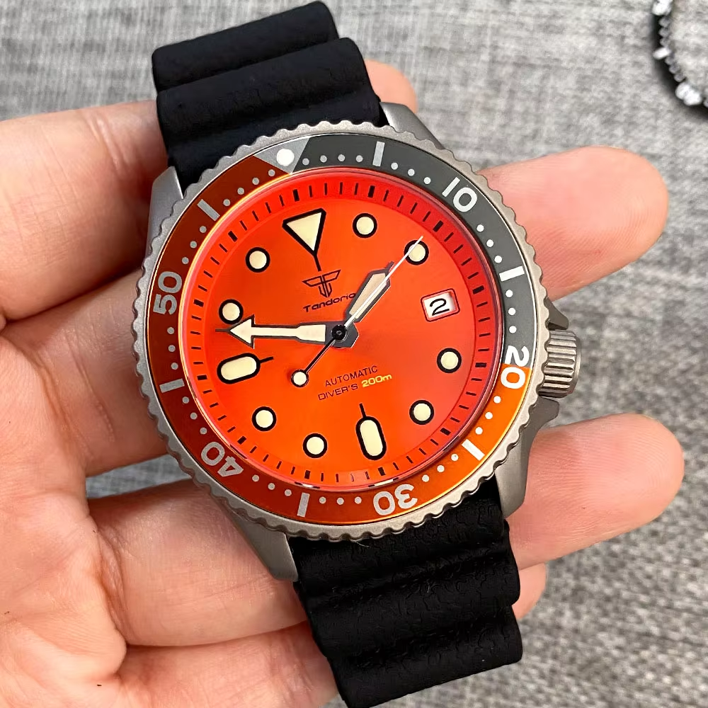 logo orange dial+orange grey insert