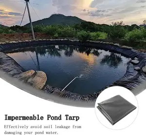 HDPE geommembran Film plastik Liner kolam tahan UV kolam taman Liner untuk kolam ikan aliran air mancur dan taman air terjun