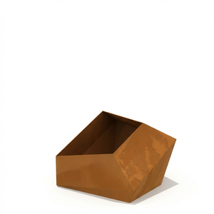 Maceta de <span class=keywords><strong>Acero</strong></span> <span class=keywords><strong>Corten</strong></span> con Acabado Preoxidado, Caja Metálica con Aspecto Enrasgado y Tratamiento de Sellado - Product Image 3