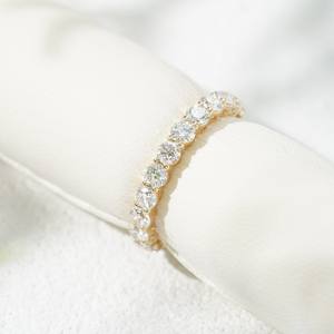 Anillo de diamantes Starsgem, joyería fina, diamante sintético, anillo de boda, completamente en oro de 10K, anillos con diamantes cultivados en laboratorio. - Product Image 1