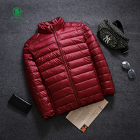 Nouveau style de vestes coupe-vent légères style duvet de canard blanc veste d'extérieur décontractée personnalisée pour hommes