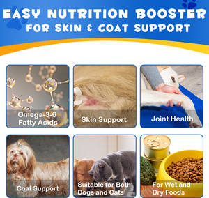 Oimmal น้ำมันปลาแซลมอนโอเมก้า3อาหารเสริมสำหรับสุนัขและแมว100% พรีเมี่ยมน้ำมันปลาแซลมอนโอเมก้า3ออร์แกนิกตราธรรมชาติสำหรับสุขภาพสัตว์เลี้ยง - Product Image 2