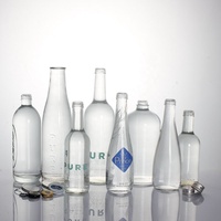Botella de Whisky de Vidrio Premium Personalizada de 750 ml 700 ml con Etiquetas Metálicas de Peltre para Ron, Ginebra, Whisky y Vodka
