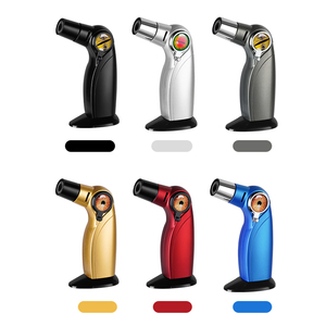 Biểu tượng tùy chỉnh mới lạ đôi ngọn lửa siêu lửa gió bằng chứng kim loại butan <span class=keywords><strong>Torch</strong></span> nhẹ hơn - Product Image 5