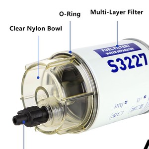 Filtre à carburant S3227, séparateur d'eau, pièce de rechange pour moteur hors-bord diesel marin - Product Image 4