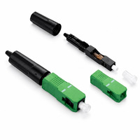 Connecteur rapide à fibre optique SC APC de type pré-encollé pour câble de branchement FTTH, assemblage rapide sur site