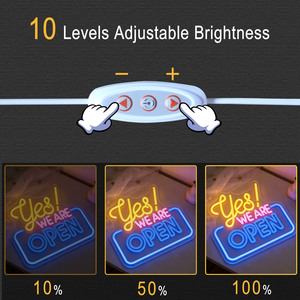 لافتة نيون LED بعبارة 'نعم، نحن مفتوحون' تعمل بالطاقة عبر USB، ديكور جداري للمنزل والحانات والحفلات والأعراس وغرف المعيشة والاستوديوهات والنوادي، هدية للعطلات وأعياد الميلاد - Product Image 3