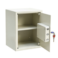 Coffre-fort à clé pour bureau à domicile, armoire de sécurité en acier laminé à froid pour le stockage d'argent, de documents et de bijoux