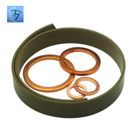 Rondelle en cuivre en gros, joint plat métrique d'étanchéité pour bouchon de vidange d'huile haute pression, taille personnalisée, usine OEM