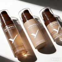 Emballage cosmétique jetable et rechargeable pour crème de soin de la peau, flacon pompe sans air 5ml 10ml 15ml
