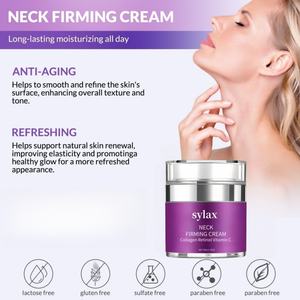 Crème raffermissante pour le cou avancée, acide hyaluronique, lifting des rides, resserrement de <span class=keywords><strong>la</strong></span> <span class=keywords><strong>peau</strong></span>, anti-âge, hydratation intense, Sylax - Product Image 5