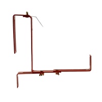 Support de jardinière de balcon réglable avec revêtement en poudre, design personnalisé, pour maison et jardin