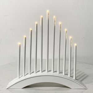 Éxito de Ventas en 2023, Decoración Navideña para el Hogar, Portavelas LED de 11L con Luz Blanca Cálida, Decoración de Mesa - Product Image 2