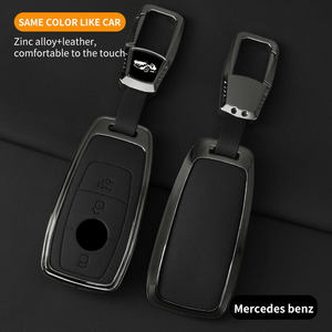 NUEVA Funda de Cuero y Aleación de Zinc para Llave de Coche Mercedes Benz Clase A, C, E, S, G, GLC, CLE, CLA, GLB, GLS, W177, W205, W213, W222, X167, AMG - Product Image 6
