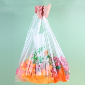 Eco-friendly Recycled Materials PE Transparent T-shirt <b>Plastic</b> Bags for Supermarket Carryout Shopping & Exhibition Use <b>Roll</b> - Product Image 5