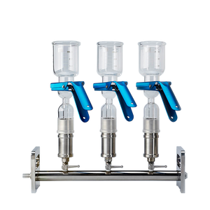 Funil de Aço Inoxidável De filtragem A Vácuo de laboratório 3 manifolds way - Product Image 1