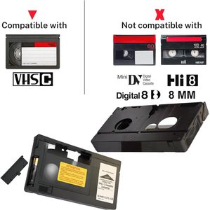 Adaptateur de <span class=keywords><strong>cassette</strong></span> <span class=keywords><strong>vidéo</strong></span> VHS-C HQ VHS-C motorisé vers adaptateur de <span class=keywords><strong>cassette</strong></span> VHS NON compatible avec les cassettes 8mm/MiniDV/Hi8 - Product Image 5