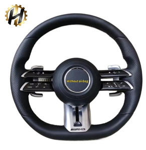 Volante Deportivo Personalizado HZ de Fibra de Carbono y Cuero para Mercedes Benz Clase C, CLS, CLA, Clase <span class=keywords><strong>G</strong></span>, de 4 Radios, de Lujo - Product Image 6