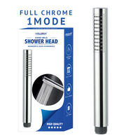 Douche à main cylindrique chromée Leelongs Factory, économie d'eau, vente chaude, marché européen