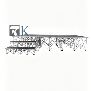 เวทีแต่งงานอะลูมิเนียมพร้อมพื้นไม้อัดสำหรับทางเดินเจ้าสาวในพิธีแต่งงาน - Product Image 1