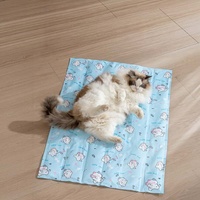 Coussin de lit pour animaux de compagnie personnalisé, dessin animé, été, doux, durable, résistant aux rayures, respirant, rafraîchissant, coussin de voyage