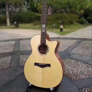 Guitarra Acústica Geake MOYE de Alta Calidad, Totalmente de Abeto Macizo, con Tapa de Hueso, Caoba y Palisandro, 40 Pulgadas, Forma GA, Acabado Brillante, Venta al por Mayor, OEM, ODM - Product Image 2