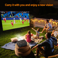 Support vidéo pour projecteur domestique Projecteur LED portable multimédia 4K Projecteurs 1080p avec lecteur DVD