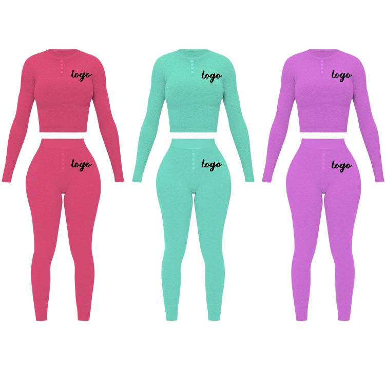High Quality Loungewear Women Sets Casual Women Yoga Legging Skinny Trousers Soft Foldover Pants for Women's Flare Pants