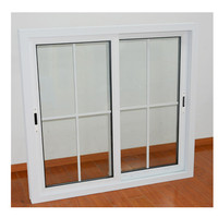 Fenêtres et portes coulissantes en PVC de style américain de qualité supérieure avec isolation thermique