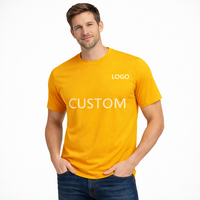 T-shirts unisexes respirants, coupe ajustée, évacuation de l'humidité, tricot 100% coton, avec logo personnalisé imprimé