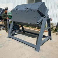 Machine à polir les ongles à tambour rotatif, polisseuse centrifuge à baril métallique avec moteur et engrenage, capacité 200L