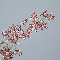 Branche de fleur artificielle en soie hollandaise moderne (Oncidium parfumé) en gros pour la décoration de mariages, maisons, jardins et restaurants