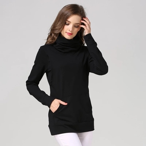 Otoño Invierno Casual cálido suéteres de <span class=keywords><strong>lactancia</strong></span> suelta <span class=keywords><strong>ropa</strong></span> de maternidad Tops <span class=keywords><strong>lactancia</strong></span> enfermería Sudadera con capucha de algodón para embarazadas - Product Image 4